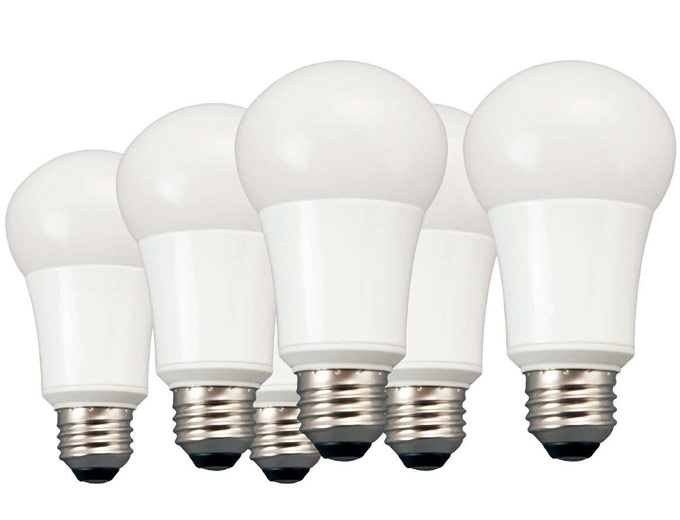 6-Pk TCP LA1027KND6 LED A19 Light Bulbs