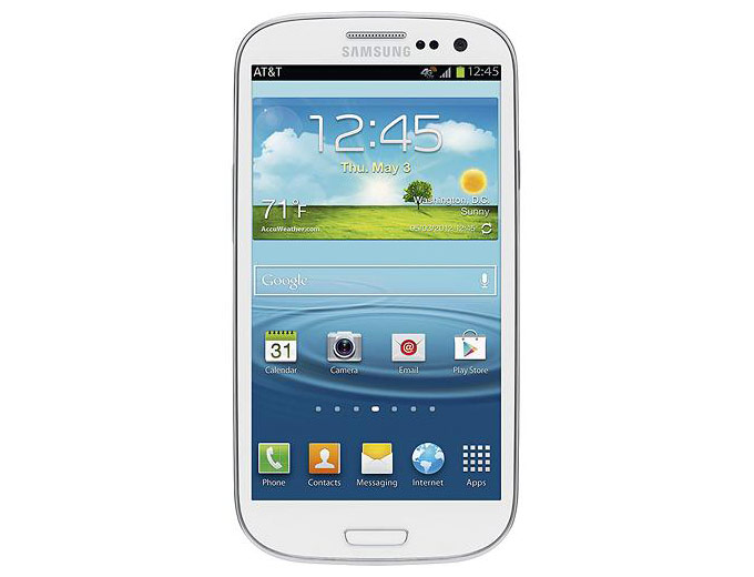 Free Samsung Galaxy S III 16GB White Phone (AT&T)