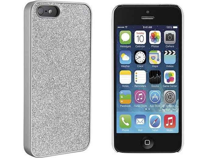 Dynex Silver Glitter iPhone 5/5s Case