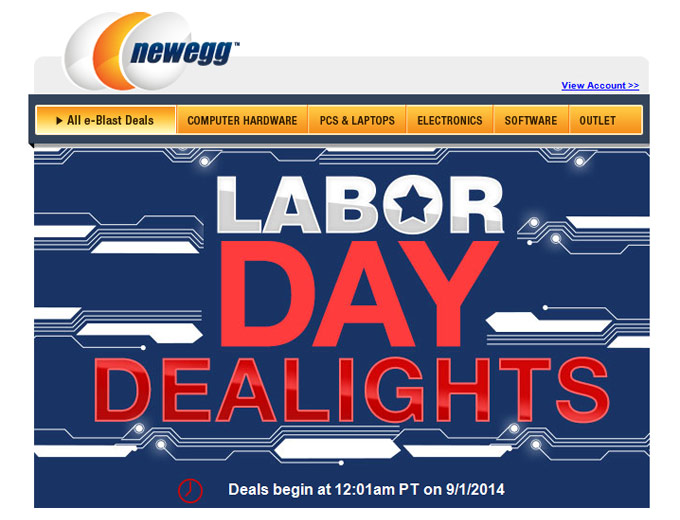 Newegg Labor Day Sale - Great Deals
