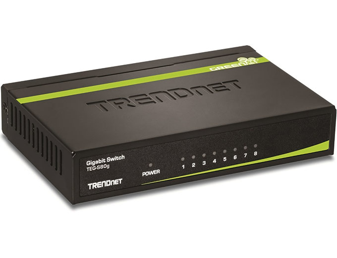 TRENDnet 8-Port Gigabit GREENnet Switch