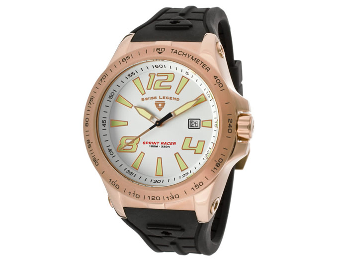 Swiss Legend Sprint Racer Silicone Watch