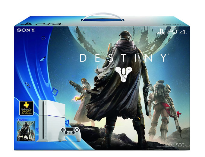 Deal: White PS4 Destiny 500GB Console Bundle $449