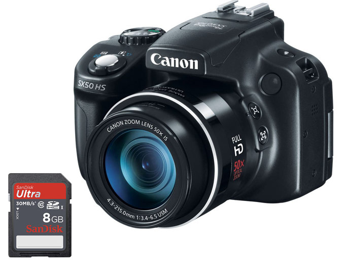 Canon PowerShot SX50 & 8GB Memory Card