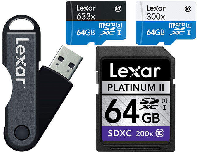 Select Lexar Memory Products