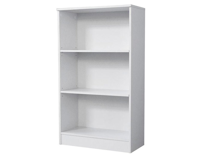 Hampton Bay White 3-Shelf Bookcase
