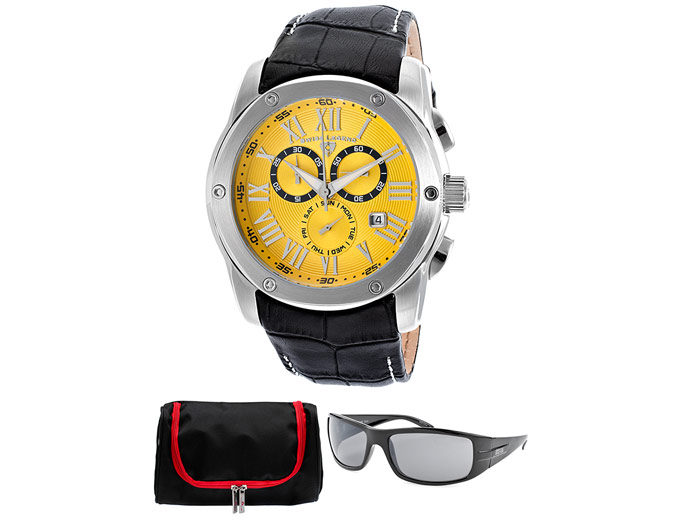 Swiss Legend Traveler Watch w/ Sunglasses