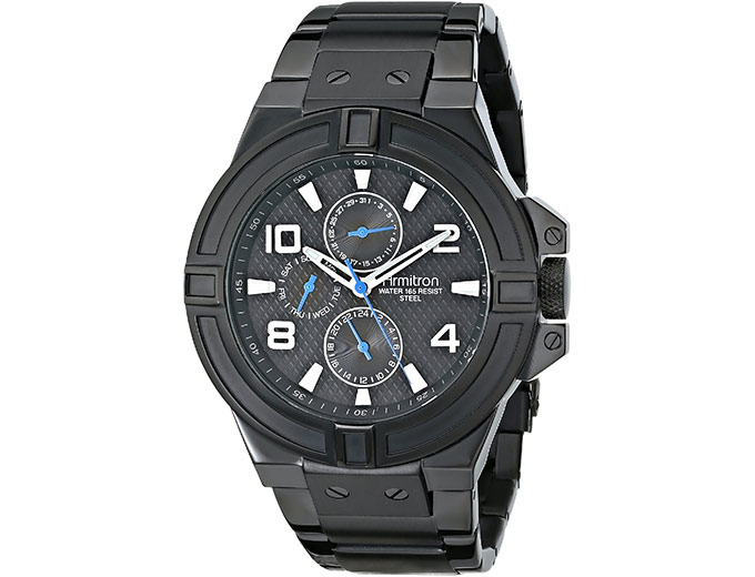 Armitron Black Ion-Plated Watch