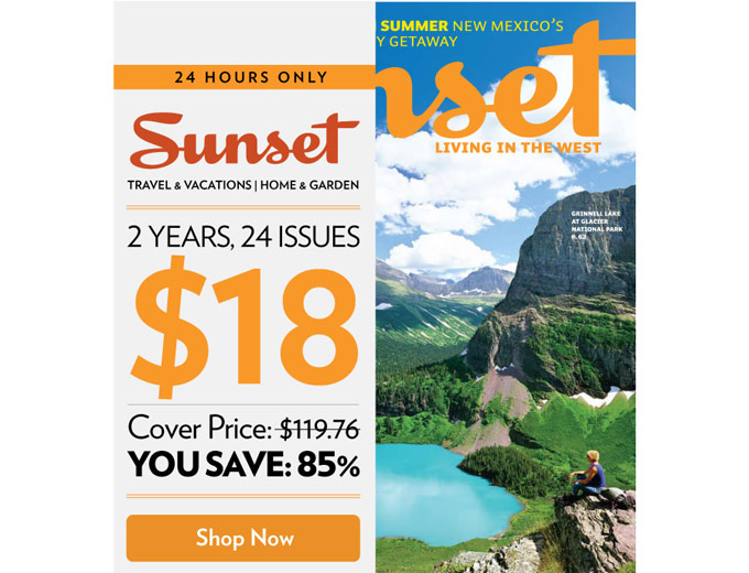 Sunset Magazine 2-Year Subscription