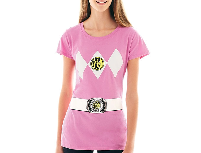 Power Rangers Suit Pink Graphic T-Shirt