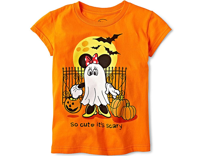 Disney Minnie Mouse Girls Halloween T-Shirt
