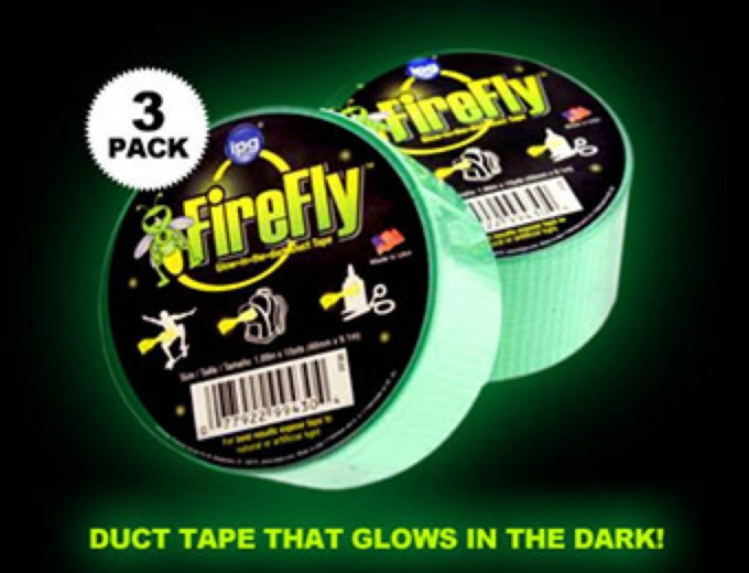 3-Pack Glow in the Dark Duct Tape