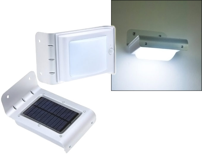 Solar Powered 16 LED Wall Light