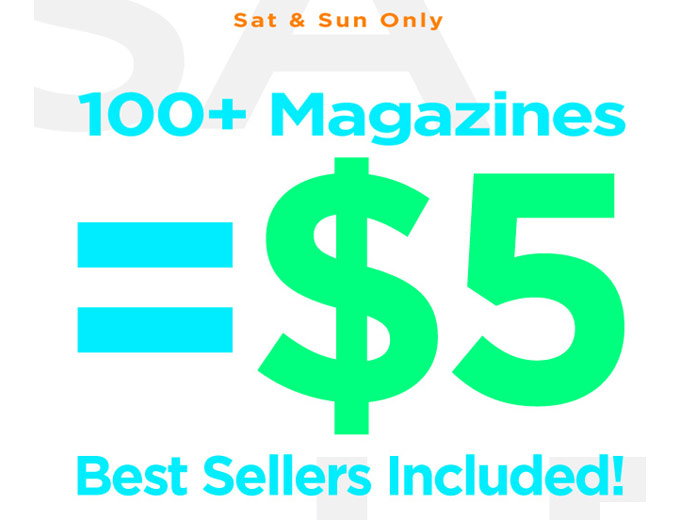 DiscountMags Magazine Sale - 100+ Titles $5 Each