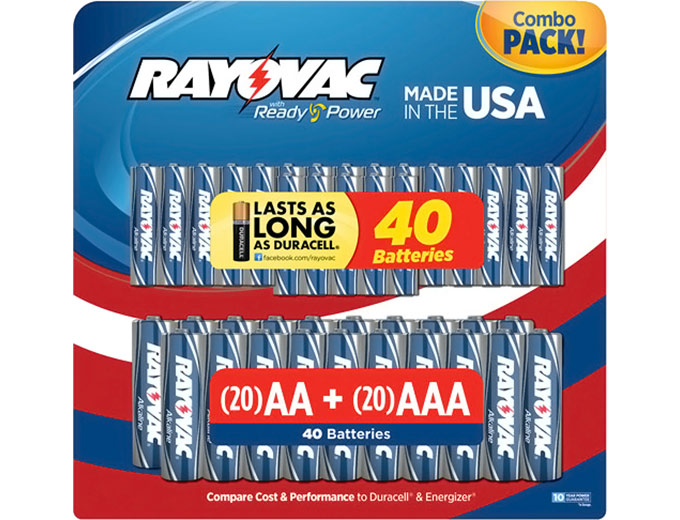 Rayovac AA-20/AAA-20 Combo Value
