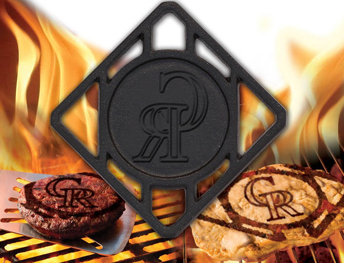 MLB Colorado Rockies Logo BBQ Meat Brander