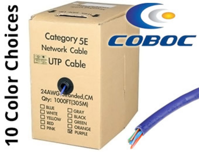 $50 Rebate on Coboc 1000' Cat5e Cable