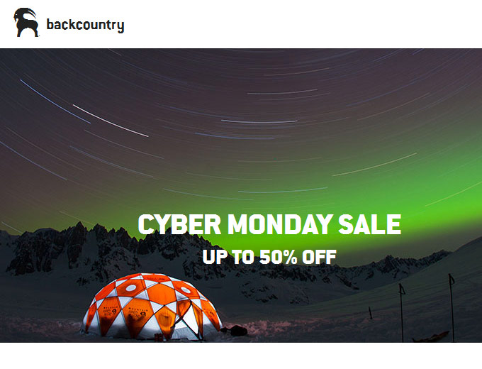 Backcountry Cyber Monday Sale