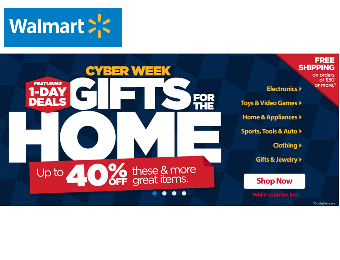 Walmart Cyber Week Deals - 40% off