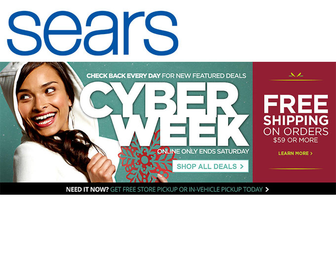 Sears Cyber Week Deals - Up to 77% off