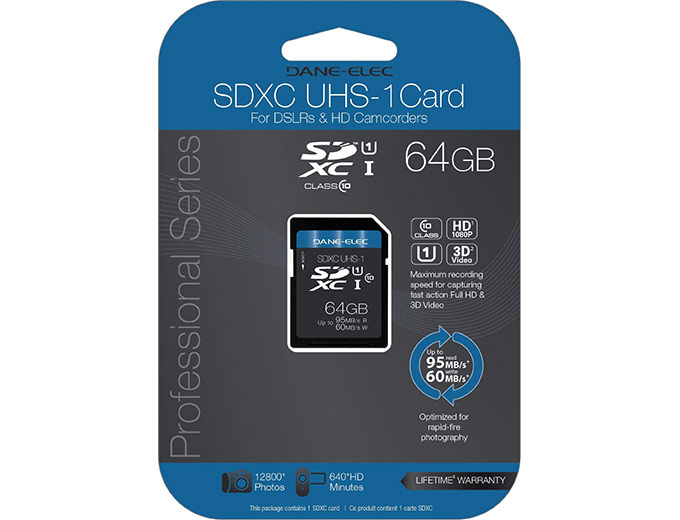 Dane Electronics 64GB SDXC Memory Card