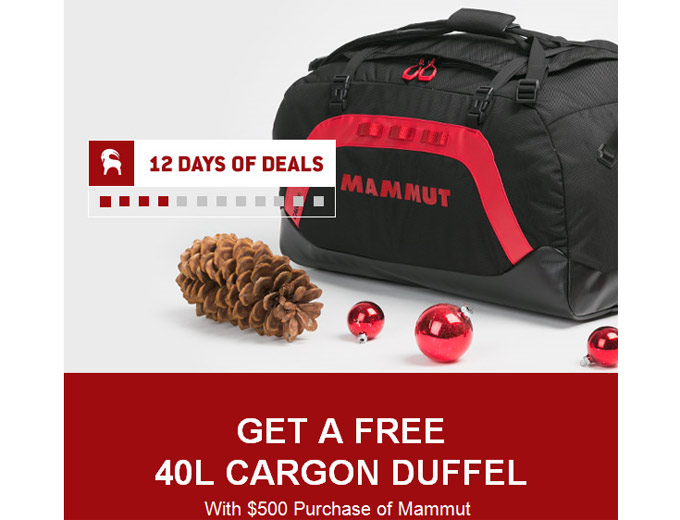 Free Mammut 40L Cargon Duffel Bag