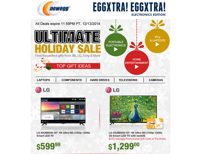 Newegg Ultimate Holiday Sale