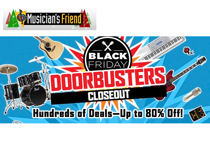 Musician's Friend Doorbusters Closeout Sale