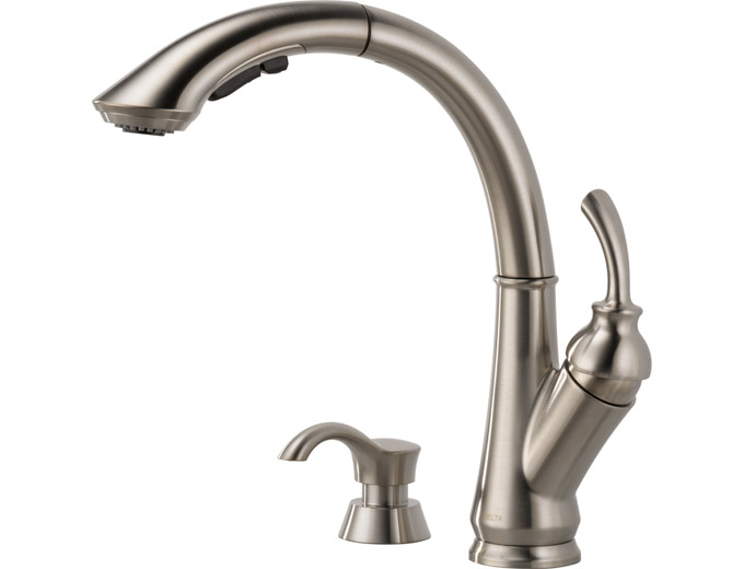 Delta Jordan Stainless Pull-Out Faucet
