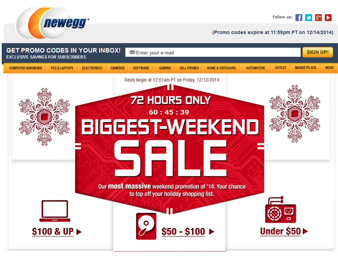 Massive 72-Hour Newegg Sale - Tons of Hot Deals