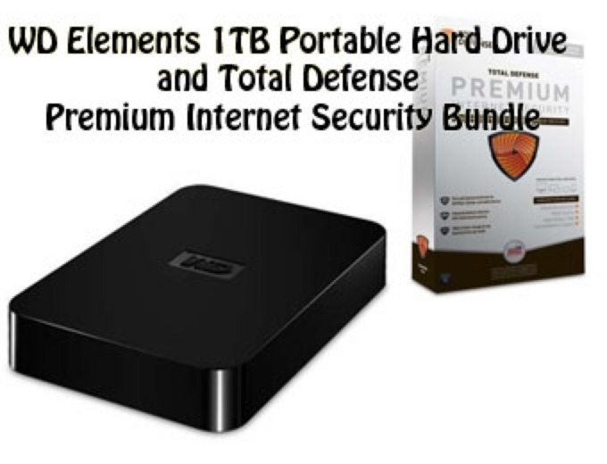 WD 1TB HDD w/ Total Defense Internet Security