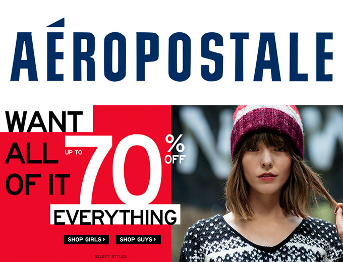 Up to 70% off Aeropostale Sale