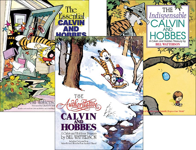 Six Calvin and Hobbes Books