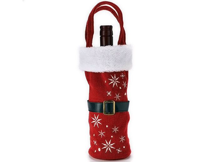 Food Network Santa Suit Wine Bottle Bag