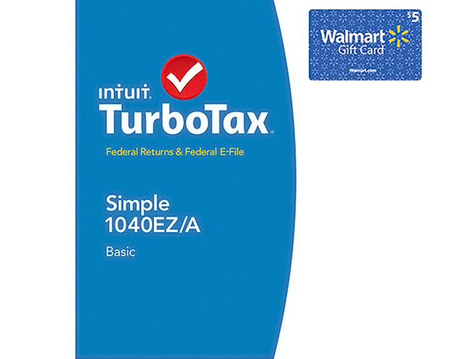 Turbo Tax Bundle with Bonus $5 Walmart Gift Card