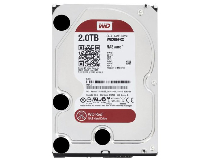 WD Red 2TB NAS Hard Drive WD20EFRX