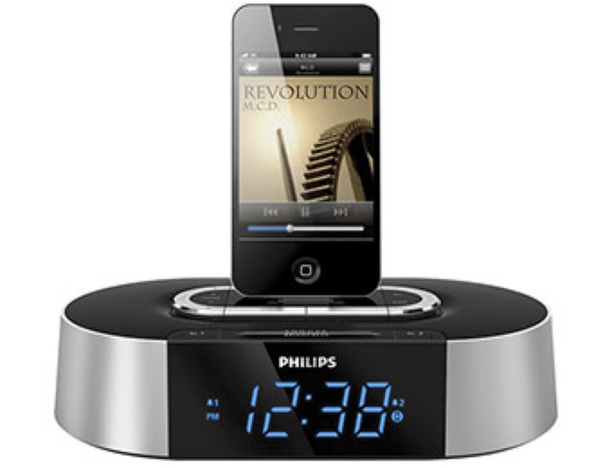 Philips Alarm Clock Radio & iPhone Dock