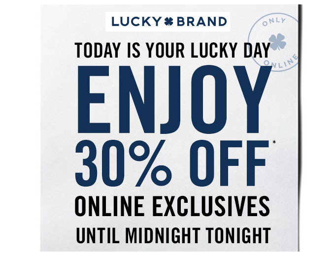 Online Exclusives at Lucky Brand