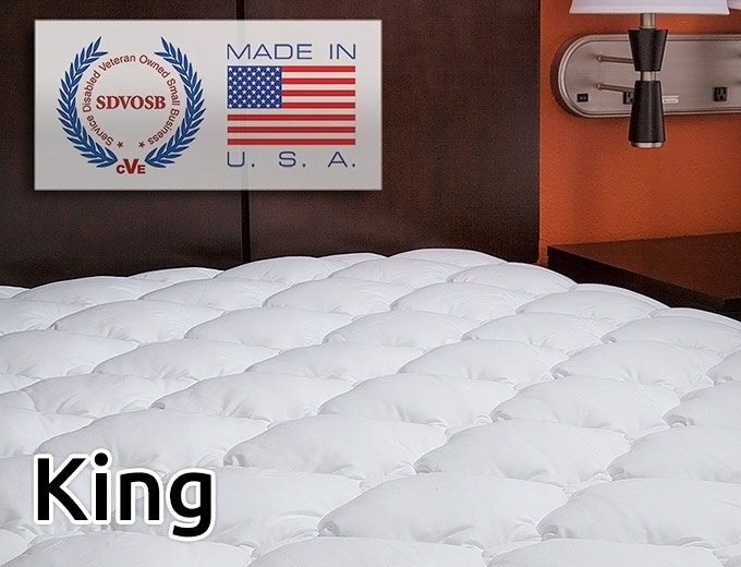 Extra Plush King Fitted Mattress Topper