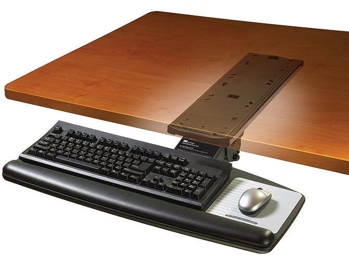 3M AKT60LE Knob Adjust Keyboard Tray