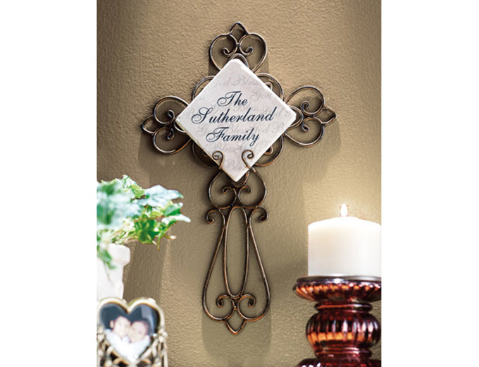 Personalized Wrought-Iron Cross