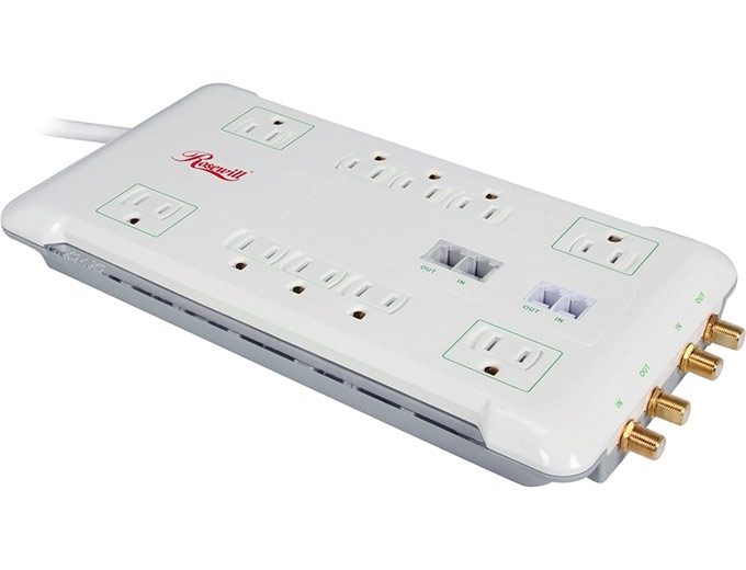 Rosewill 10 Outlet Slim Surge Protector