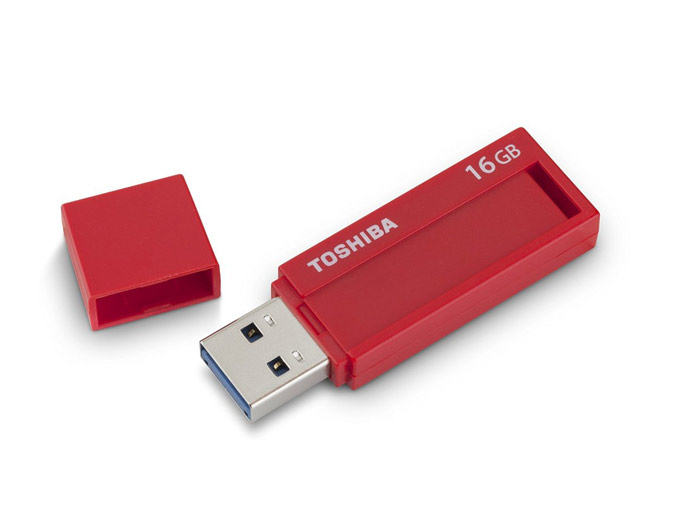 Toshiba TransMemory Red Flash Drive 16GB