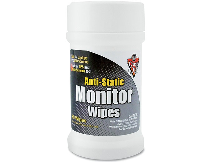 Dust-Off Monitor Wipes 80-ct