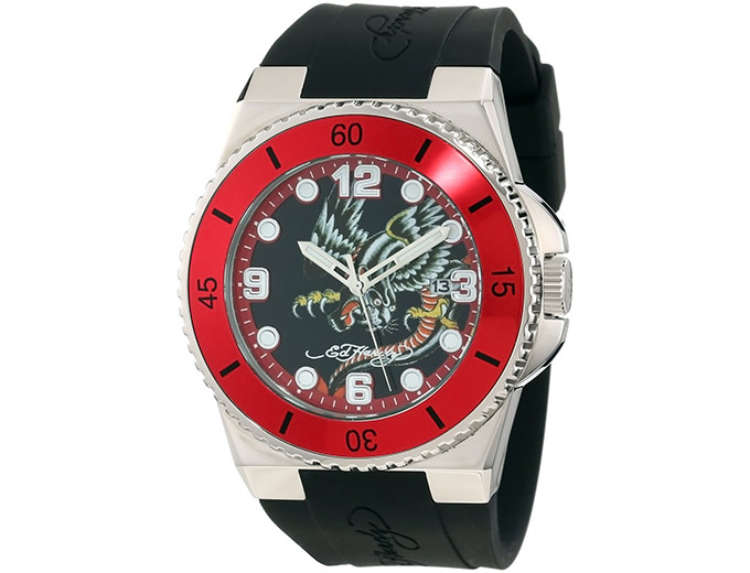 Ed Hardy Men's FU-DR Fusion Red Watch