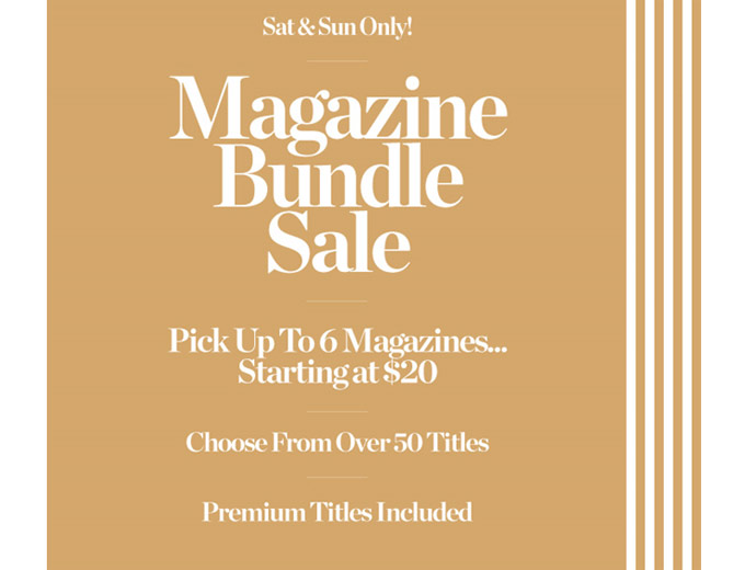 DiscountMags Magazine Bundle Sale
