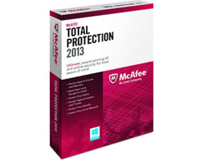 Free: McAfee Total Protection 2013