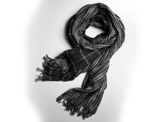 Kenneth Cole Mixed Pattern Scarf