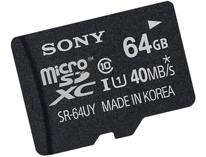 Sony 64GB microSDXC Class 10 UHS-1 Memory Card