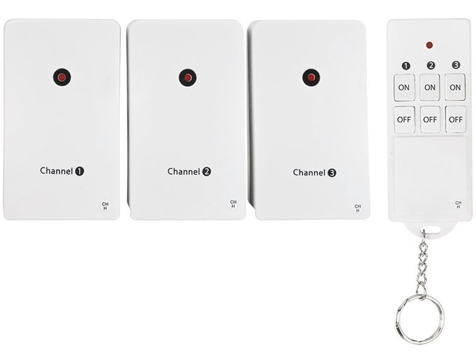 Wireless Indoor Remote Control w/ 3 Outlet